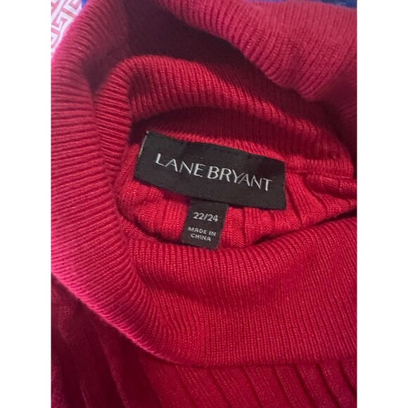 Lane Bryant red turtle neck sweater size 22/24 - Picture 3 of 6